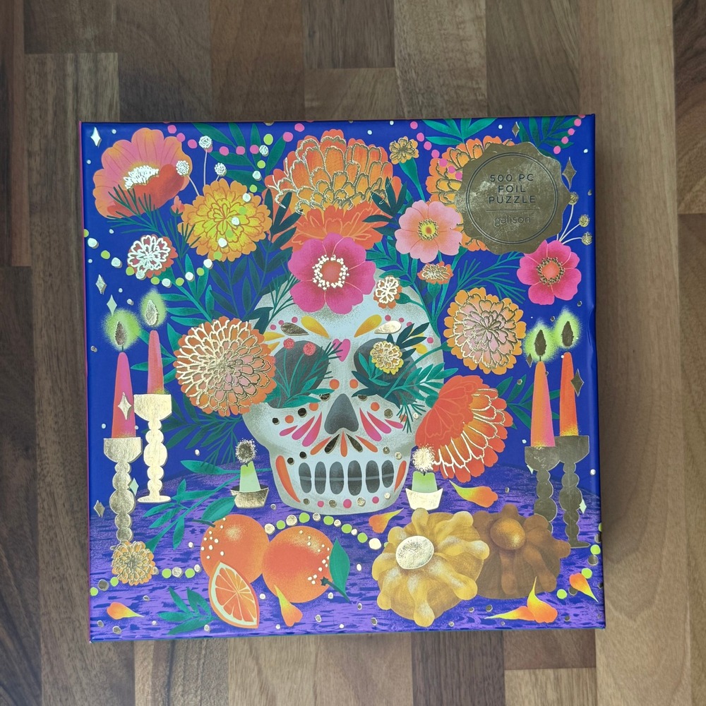 Galison Ofrenda del Dia de Muertos 500 Piece Foil Puzzle Marisol Ortega 20x20